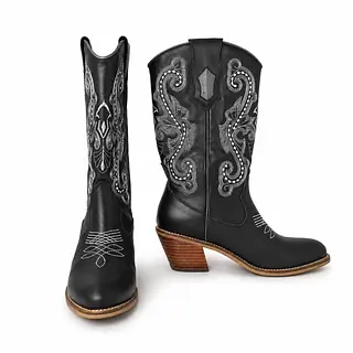 Bota Texana Cavan Dama Negra